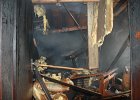 07 Blick ins Wohnzimmer nach Deckenbruch